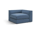 Pola Modulares 1-Sitzer Ecksofa Element aus Strukturierter Stoff in Dunkelblau (BABEL BLUE), 103x103x88 cm von Micadoni – Bild 3