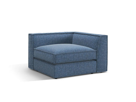 Pola Modulares 1-Sitzer Ecksofa Element aus Strukturierter Stoff in Dunkelblau (BABEL BLUE), 103x103x88 cm von Micadoni – Bild 3