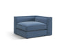 Pola Modulares 1-Sitzer Ecksofa Element aus Strukturierter Stoff in Dunkelblau (BABEL BLUE), 103x103x88 cm von Micadoni – Bild 3