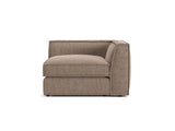 Pola Modulares 1-Sitzer Ecksofa Element aus Strukturierter Stoff in Hellbraun (BABEL TAUPE), 103x103x88 cm von Micadoni – Bild 1