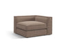 Pola Modulares 1-Sitzer Ecksofa Element aus Strukturierter Stoff in Hellbraun (BABEL TAUPE), 103x103x88 cm von Micadoni – Bild 3