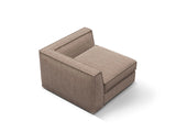 Pola Modulares 1-Sitzer Ecksofa Element aus Strukturierter Stoff in Hellbraun (BABEL TAUPE), 103x103x88 cm von Micadoni – Bild 4