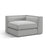 Pola Modulares 1-Sitzer Ecksofa Element aus Strukturierter Stoff in Hellgrau (BABEL LIGHT GREY), 103x103x88 cm von Micadoni – Bild 3