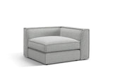 Pola Modulares 1-Sitzer Ecksofa Element aus Strukturierter Stoff in Hellgrau (BABEL LIGHT GREY), 103x103x88 cm von Micadoni – Bild 3