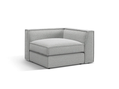 Pola Modulares 1-Sitzer Ecksofa Element aus Strukturierter Stoff in Hellgrau (BABEL LIGHT GREY), 103x103x88 cm von Micadoni – Bild 3