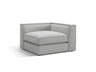 Pola Modulares 1-Sitzer Ecksofa Element aus Strukturierter Stoff in Hellgrau (BABEL LIGHT GREY), 103x103x88 cm von Micadoni – Bild 3