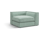 Pola Modulares 1-Sitzer Ecksofa Element aus Strukturierter Stoff in Minze (BABEL SAFIRA), 103x103x88 cm von Micadoni – Bild 3
