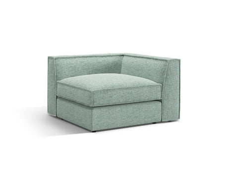 Pola Modulares 1-Sitzer Ecksofa Element aus Strukturierter Stoff in Minze (BABEL SAFIRA), 103x103x88 cm von Micadoni – Bild 3