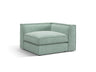 Pola Modulares 1-Sitzer Ecksofa Element aus Strukturierter Stoff in Minze (BABEL SAFIRA), 103x103x88 cm von Micadoni – Bild 3