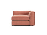 Pola Modulares 1-Sitzer Ecksofa Element aus Strukturierter Stoff in Red (BABEL RED), 103x103x88 cm von Micadoni – Bild 1