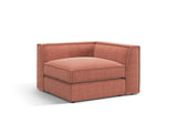 Pola Modulares 1-Sitzer Ecksofa Element aus Strukturierter Stoff in Red (BABEL RED), 103x103x88 cm von Micadoni – Bild 3