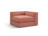 Pola Modulares 1-Sitzer Ecksofa Element aus Strukturierter Stoff in Red (BABEL RED), 103x103x88 cm von Micadoni – Bild 3