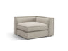 Pola Modulares 1-Sitzer Ecksofa Element aus Strukturierter Stoff in Sand (BABEL SAND), 103x103x88 cm von Micadoni – Bild 3