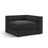 Pola Modulares 1-Sitzer Ecksofa Element aus Strukturierter Stoff in Schwarz (BABEL BLACK), 103x103x88 cm von Micadoni – Bild 3