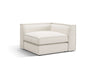 Pola Modulares 1-Sitzer Ecksofa Element aus Strukturierter Stoff in Weiß (BABEL WHITE), 103x103x88 cm von Micadoni – Bild 3