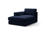 Pola Modulares 1-Sitzer Sofa Sitzelement, Linke Seite, aus Samt in Königsblau (Salvador 5), 103x158 cm von Micadoni – Bild 3