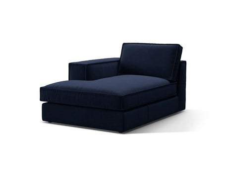 Pola Modulares 1-Sitzer Sofa Sitzelement, Linke Seite, aus Samt in Königsblau (Salvador 5), 103x158 cm von Micadoni – Bild 3
