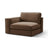 Pola Modulares 1-Sitzer Sofa Sitzelement, Linke Seite, aus Samt in Schokolade (Salvador 4), 103x118 cm von Micadoni – Bild 3