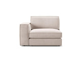 Pola Modulares 1-Sitzer Sofa Sitzelement, Linke Seite, aus Samt oder Strukturstoff, 103x118 cm von Micadoni – Bild 1