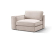 Pola Modulares 1-Sitzer Sofa Sitzelement, Linke Seite, aus Samt oder Strukturstoff, 103x118 cm von Micadoni – Bild 3