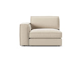 Pola Modulares 1-Sitzer Sofa Sitzelement, Linke Seite, aus Strukturierter Stoff in Beige (BABEL TOFFEE), 103x118 cm von Micadoni – Bild 1