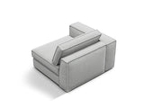 Pola Modulares 1-Sitzer Sofa Sitzelement, Linke Seite, aus Strukturierter Stoff in Hellgrau (BABEL LIGHT GREY), 103x118 cm von Micadoni – Bild 4