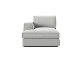 Pola Modulares 1-Sitzer Sofa Sitzelement, Linke Seite, aus Strukturierter Stoff in Hellgrau (BABEL LIGHT GREY), 103x158 cm von Micadoni – Bild 1