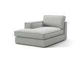 Pola Modulares 1-Sitzer Sofa Sitzelement, Linke Seite, aus Strukturierter Stoff in Hellgrau (BABEL LIGHT GREY), 103x158 cm von Micadoni – Bild 3