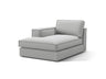 Pola Modulares 1-Sitzer Sofa Sitzelement, Linke Seite, aus Strukturierter Stoff in Hellgrau (BABEL LIGHT GREY), 103x158 cm von Micadoni – Bild 3