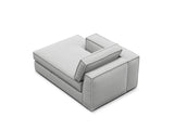 Pola Modulares 1-Sitzer Sofa Sitzelement, Linke Seite, aus Strukturierter Stoff in Hellgrau (BABEL LIGHT GREY), 103x158 cm von Micadoni – Bild 4