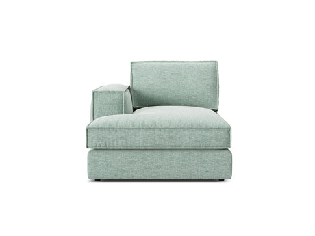 Pola Modulares 1-Sitzer Sofa Sitzelement, Linke Seite, aus Strukturierter Stoff in Minze (BABEL SAFIRA), 103x158 cm von Micadoni – Bild 1