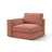 Pola Modulares 1-Sitzer Sofa Sitzelement, Linke Seite, aus Strukturierter Stoff in Red (BABEL RED), 103x103 cm von Micadoni – Bild 3