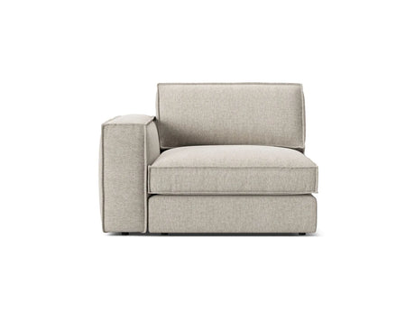 Pola Modulares 1-Sitzer Sofa Sitzelement, Linke Seite, aus Strukturierter Stoff in Sand (BABEL SAND), 103x118 cm von Micadoni – Bild 1