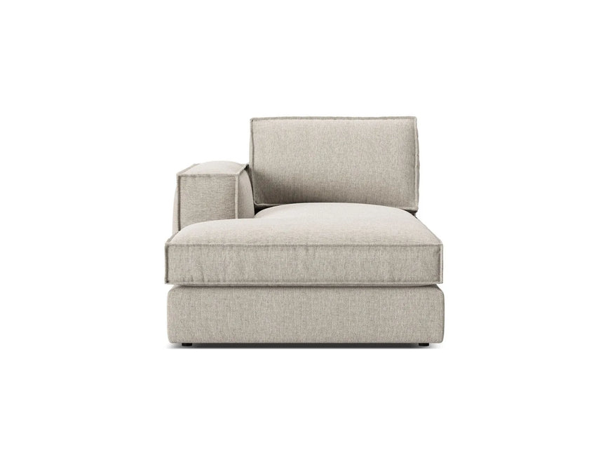 Pola Modulares 1-Sitzer Sofa Sitzelement, Linke Seite, aus Strukturierter Stoff in Sand (BABEL SAND), 103x158 cm von Micadoni – Bild 1