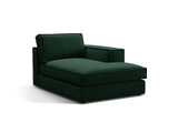 Pola Modulares 1-Sitzer Sofa Sitzelement, Rechte Seite, aus Samt in Flaschengrün (Salvador 7), 103x158 cm von Micadoni – Bild 3