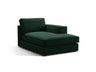 Pola Modulares 1-Sitzer Sofa Sitzelement, Rechte Seite, aus Samt in Flaschengrün (Salvador 7), 103x158 cm von Micadoni – Bild 3
