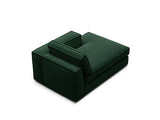 Pola Modulares 1-Sitzer Sofa Sitzelement, Rechte Seite, aus Samt in Flaschengrün (Salvador 7), 103x158 cm von Micadoni – Bild 4