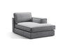 Pola Modulares 1-Sitzer Sofa Sitzelement, Rechte Seite, aus Samt in Grau (Salvador 17), 103x158 cm von Micadoni – Bild 3