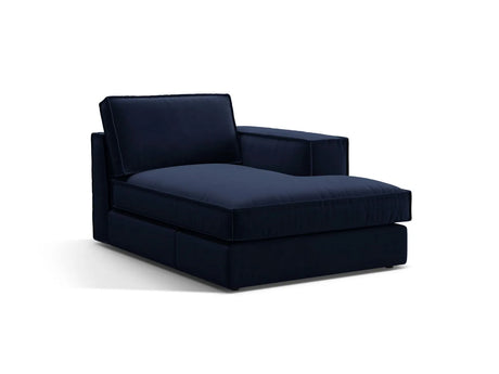 Pola Modulares 1-Sitzer Sofa Sitzelement, Rechte Seite, aus Samt in Königsblau (Salvador 5), 103x158 cm von Micadoni – Bild 3