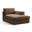 Pola Modulares 1-Sitzer Sofa Sitzelement, Rechte Seite, aus Samt in Schokolade (Salvador 4), 103x158 cm von Micadoni – Bild 3