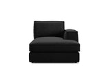 Pola Modulares 1-Sitzer Sofa Sitzelement, Rechte Seite, aus Samt in Schwarz (Salvador 19), 103x158 cm von Micadoni – Bild 1