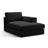 Pola Modulares 1-Sitzer Sofa Sitzelement, Rechte Seite, aus Samt in Schwarz (Salvador 19), 103x158 cm von Micadoni – Bild 3