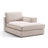 Pola Modulares 1-Sitzer Sofa Sitzelement, Rechte Seite, aus Samt oder Strukturstoff, 103x158 cm von Micadoni – Bild 3