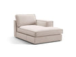 Pola Modulares 1-Sitzer Sofa Sitzelement, Rechte Seite, aus Samt oder Strukturstoff, 103x158 cm von Micadoni – Bild 3