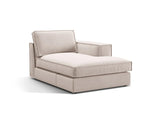 Pola Modulares 1-Sitzer Sofa Sitzelement, Rechte Seite, aus Samt oder Strukturstoff, 103x158 cm von Micadoni – Bild 3