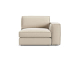 Pola Modulares 1-Sitzer Sofa Sitzelement, Rechte Seite, aus Strukturierter Stoff in Beige (BABEL TOFFEE), 103x118 cm von Micadoni – Bild 1