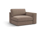 Pola Modulares 1-Sitzer Sofa Sitzelement, Rechte Seite, aus Strukturierter Stoff in Hellbraun (BABEL TAUPE), 103x118 cm von Micadoni – Bild 3