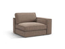 Pola Modulares 1-Sitzer Sofa Sitzelement, Rechte Seite, aus Strukturierter Stoff in Hellbraun (BABEL TAUPE), 103x118 cm von Micadoni – Bild 3