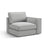 Pola Modulares 1-Sitzer Sofa Sitzelement, Rechte Seite, aus Strukturierter Stoff in Hellgrau (BABEL LIGHT GREY), 103x103 cm von Micadoni – Bild 3