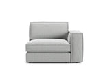 Pola Modulares 1-Sitzer Sofa Sitzelement, Rechte Seite, aus Strukturierter Stoff in Hellgrau (BABEL LIGHT GREY), 103x118 cm von Micadoni – Bild 1